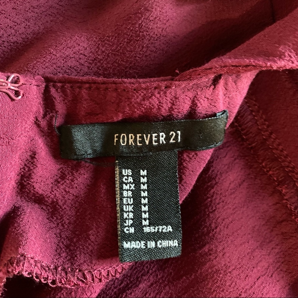 Forever 21 Palazzo Leg Red Jumpsuit Size Medium - Picture 13 of 15